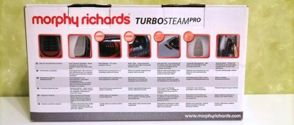 Morphy Richards Turbosteam Pro Electronic 303125 &mdash; полный обзор утюга, тестирование и выводы