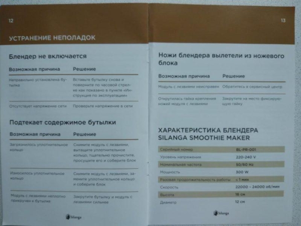 Silanga BL550 &mdash; полный обзор смузимейкера