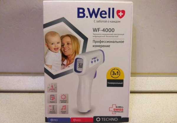 Обзор бесконтактного инфракрасного термометра BWell WF-4000