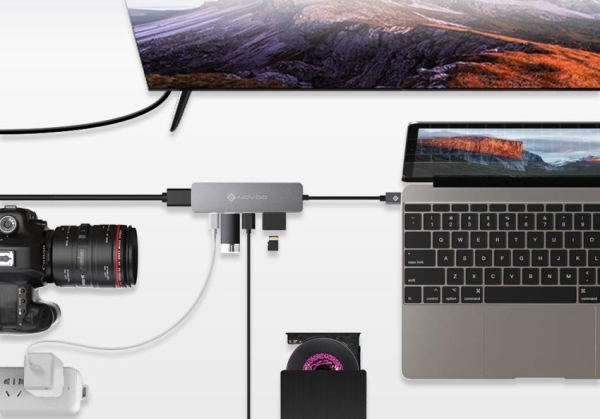 USB-концетратор NOVOO 6 в 1- обзор уникального хаба 6 в 1