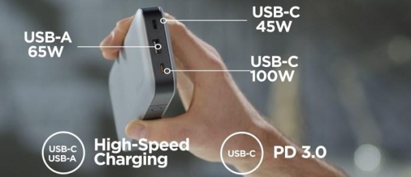 Аккумулятор ZMI QB826G на 25000 мАч с цифровым светодиодным дисплеем