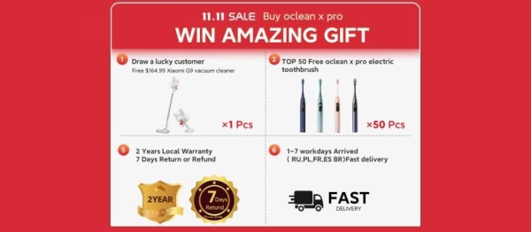 Щетка Oclean X Pro и ирригатор Oclean W10 — полный обзор и скидки 11.11! Щетка Oclean X Pro и ирригатор Oclean W10 — полный обзор и скидки 11.11!